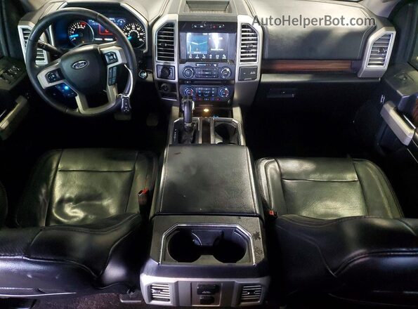1FTEW1EP6GKD13391 2016 FORD F150 Black Widok zestawu wskaźników