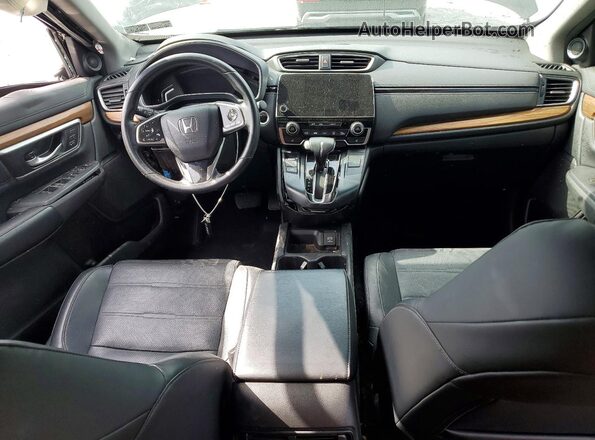2HKRW2H8XKH639892 2019 HONDA CR-V Black Widok zestawu wskaźników