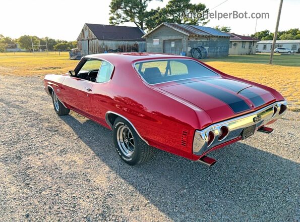 1C37J2K592505 1972 CHEVROLET CHEVELLE Red წინა მარჯვენა