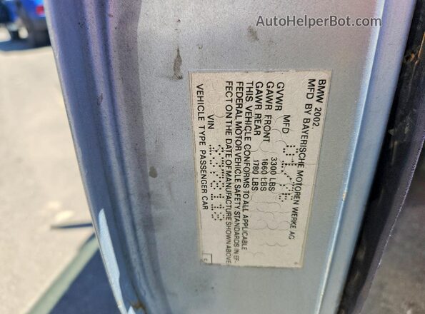 2378118 1976 BMW OTHER Blue Vista del compartimento del motor