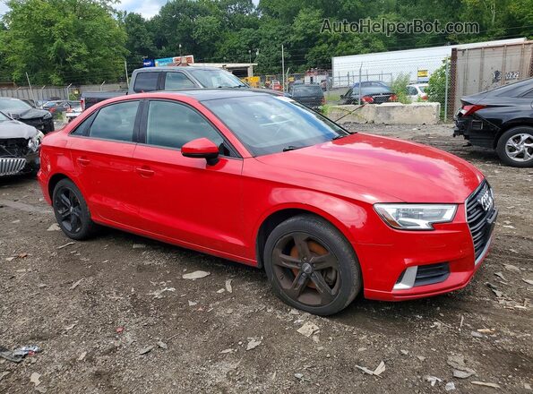 WAUB8GFFXJ1072533 2018 AUDI A3 Red Вид спереду