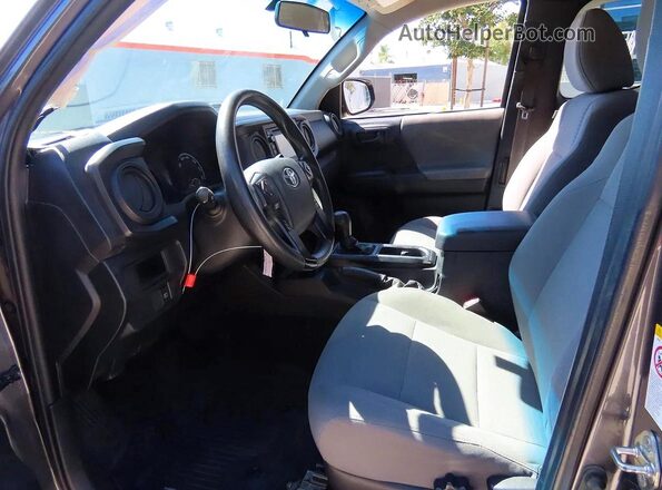 5TFRX5GNXKX158874 2019 TOYOTA TACOMA Gray Rear seats view