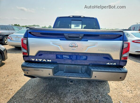 1N6AA1ED1MN523889 2021 NISSAN TITAN Blue Widok wnętrza z przodu