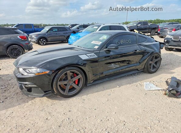 1FA6P8CFXN5144353 2022 FORD MUSTANG Black Tył lewy