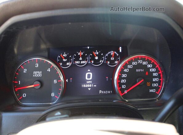 1GT12UEG7GF152425 2016 GMC SIERRA Gray Vista del cuadro de instrumentos
