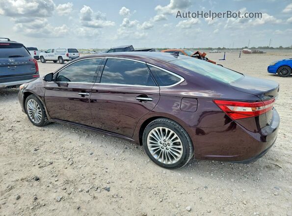 4T1BK1EBXJU274377 2018 TOYOTA AVALON Фиолетовый Задняя правая четверть