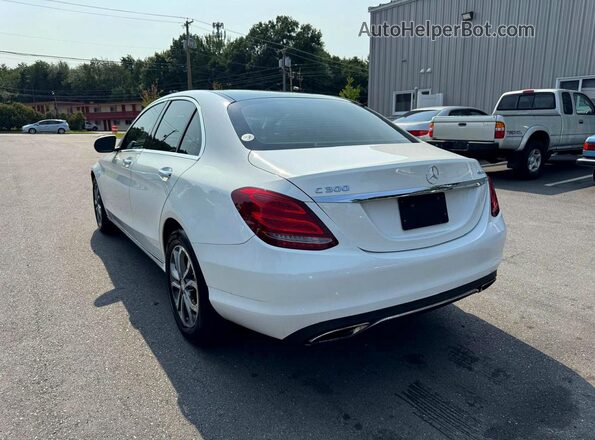 WDDWF4KB6HR254162 2017 MERCEDES-BENZ C White Tył prawy