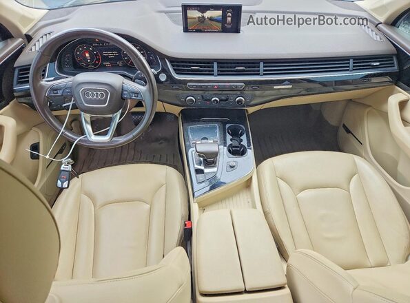 WA1LAAF70JD015493 2018 AUDI Q7 Black Вид щитка приладів