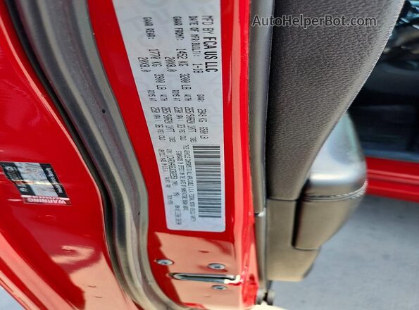 1C4RDHAG6JC302253 2018 DODGE DURANGO Red Widok wnętrza 360 stopni