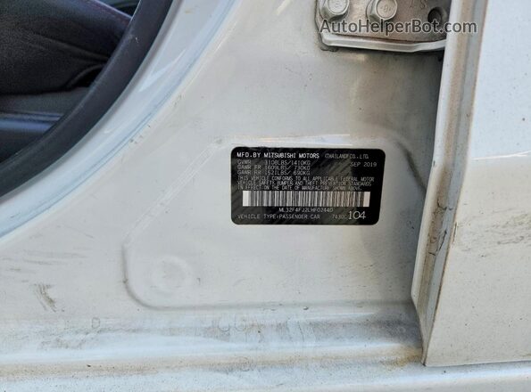 ML32F4FJ2LHF02440 2020 MITSUBISHI MIRAGE Белый Вид наклейки с VIN-кодом