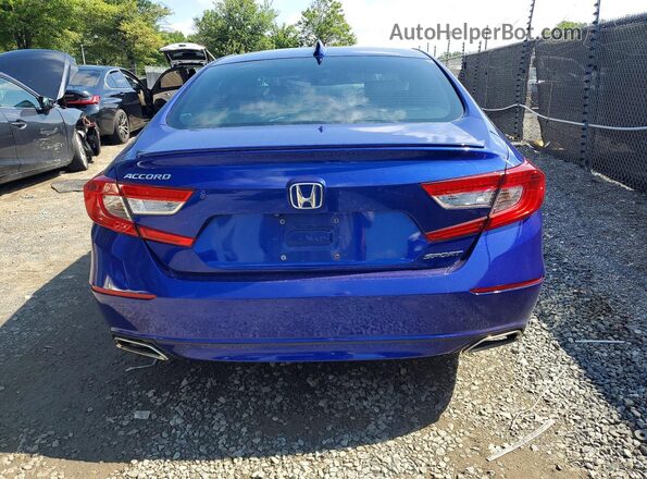 1HGCV1F38KA037012 2019 HONDA ACCORD Blue Widok wnętrza z przodu