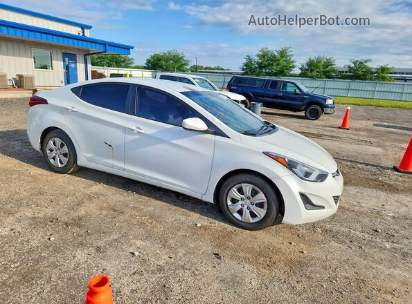 5NPDH4AE3GH739291 2016 HYUNDAI ELANTRA White Widok z przodu