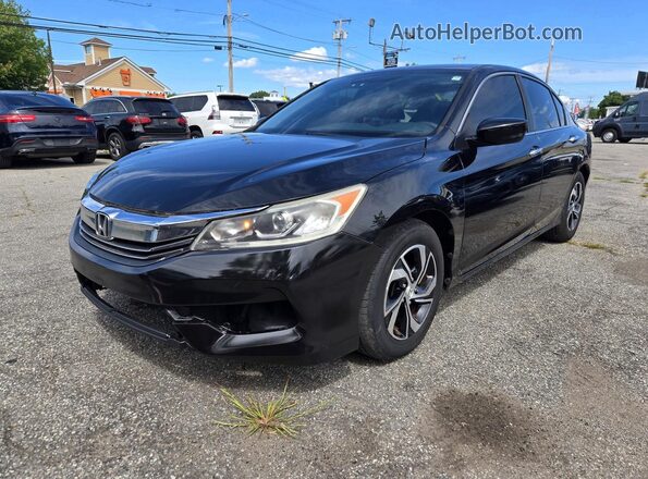 1HGCR2F33GA080447 2016 HONDA ACCORD Black Հետևի ձախ