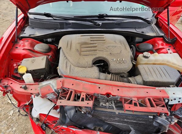 2C3CDXBG3NH258718 2022 DODGE CHARGER Red Engine compartment view