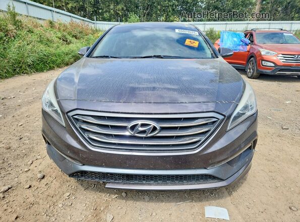 5NPE34AF0HH441259 2017 HYUNDAI SONATA Brown Vista trasera