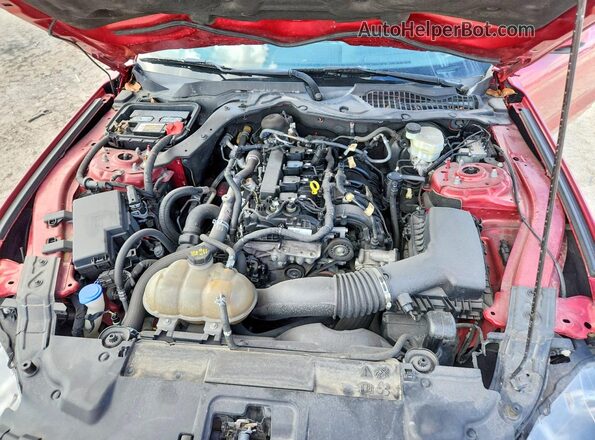 1FA6P8THXL5108306 2020 FORD MUSTANG Red Vista del compartimento del motor