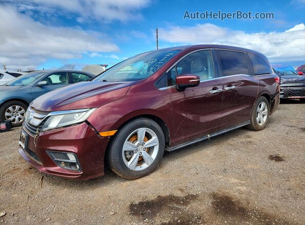 5FNRL6H54LB004561 2020 HONDA ODYSSEY Maroon Trasero izquierdo
