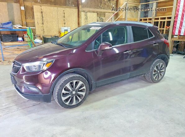 KL4CJFSB6HB118897 2017 BUICK ENCORE Темно-бордовый Задняя левая четверть
