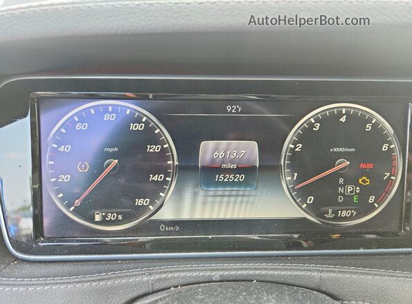 WDDUG8FB0GA232130 2016 MERCEDES-BENZ S Black უკანა სავარძლების ხედი