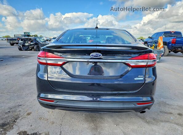 3FA6P0HD3HR244451 2017 FORD FUSION Black წინა სალონის ხედი