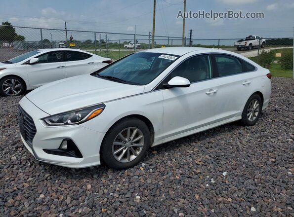 5NPE24AF0JH603951 2018 HYUNDAI SONATA Белый Задняя левая четверть