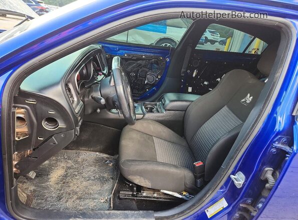 2C3CDXL90KH595360 2019 DODGE CHARGER Blue Widok deski rozdzielczej