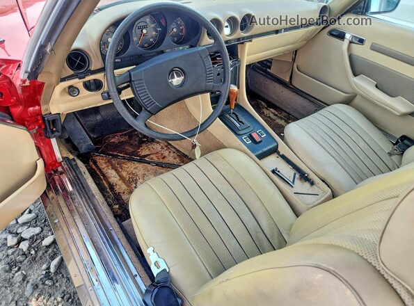 10704412003659 1972 MERCEDES-BENZ SL-CLASS Red Вид щитка приладів