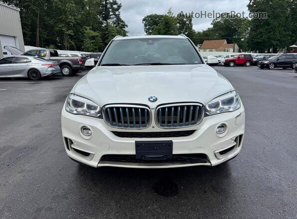 5UXKT0C55J0W02707 2018 BMW X5 White Вид ззаду