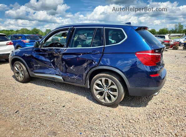 5UXWX9C58G0D73767 2016 BMW X3 Blue Rear right