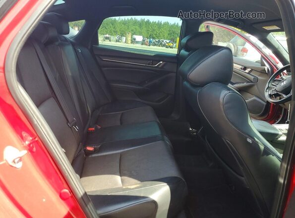 1HGCV1F35JA212248 2018 HONDA ACCORD Red Widok wnętrza z tyłu