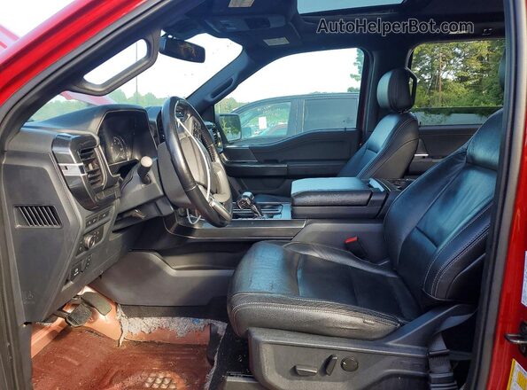 1FTFW1ED1NFA23107 2022 FORD F150 Burgundy Vista del salpicadero