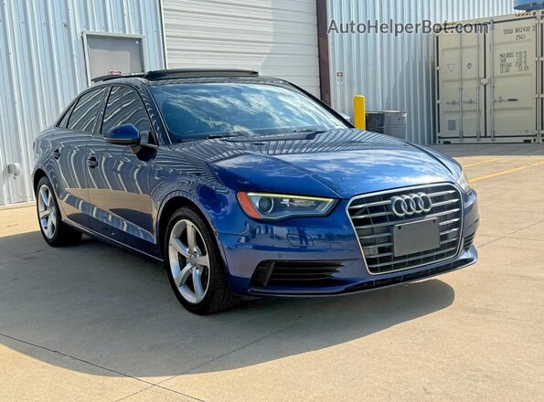 WAUA7GFF8G1019143 2016 AUDI A3 Blue Rear left