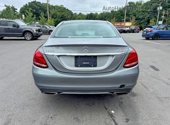 55SWF4KB8GU140662 2016 MERCEDES-BENZ C-CLASS Silver უკანა ხედი