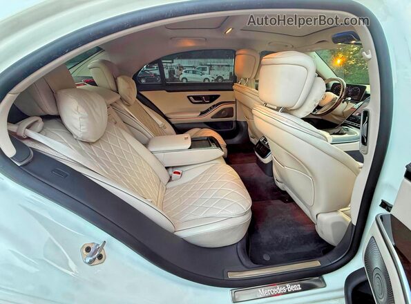 W1K6G7GB6MA045696 2021 MERCEDES-BENZ S Белый Вид задних сидений