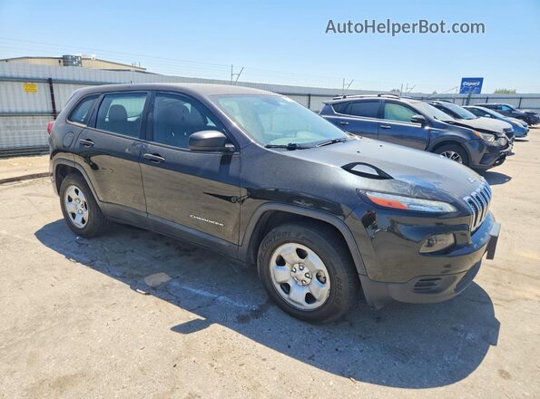 1C4PJMAB1GW282840 2016 JEEP CHEROKEE Black Դիմացի տեսք