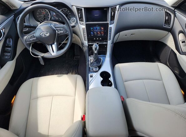 JN1EV7BR8MM752848 2021 INFINITI Q50 Белый Вид щитка приборов