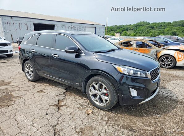 5XYPKDA57JG406511 2018 KIA SORENTO Черный Вид спереди