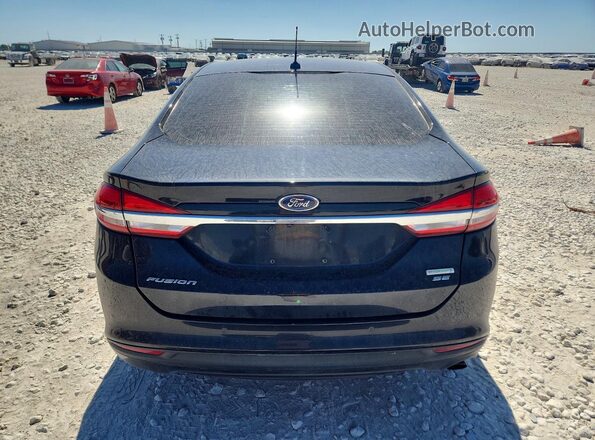 3FA6P0HD5JR176482 2018 FORD FUSION Black წინა სალონის ხედი