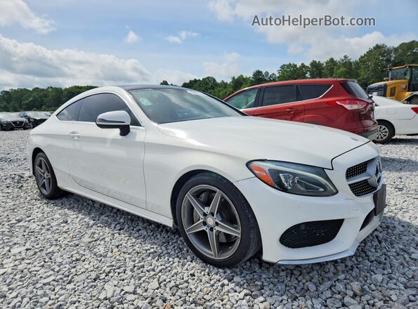 WDDWJ4JB8HF407383 2017 MERCEDES-BENZ C-CLASS White Դիմացի տեսք