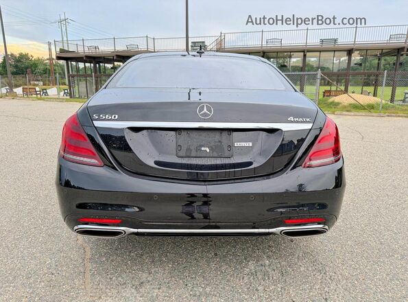 WDDUG8GB9JA419498 2018 MERCEDES-BENZ S Black Vista de la etiqueta del VIN