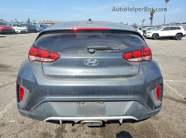 KMHTG6AF9KU019944 2019 HYUNDAI VELOSTER Gray Widok wnętrza z przodu