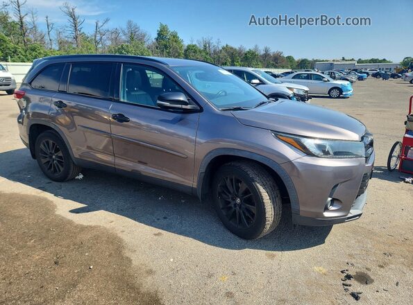 5TDJZRFH2KS963638 2019 TOYOTA HIGHLANDER Gray Դիմացի տեսք