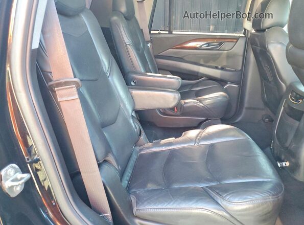1GYS4BKJ9HR123795 2017 CADILLAC ESCALADE Black Вид задньої частини салону