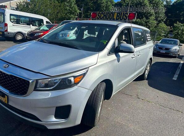 KNDMA5C18H6259666 2017 KIA SEDONA Gray Задня ліва чверть