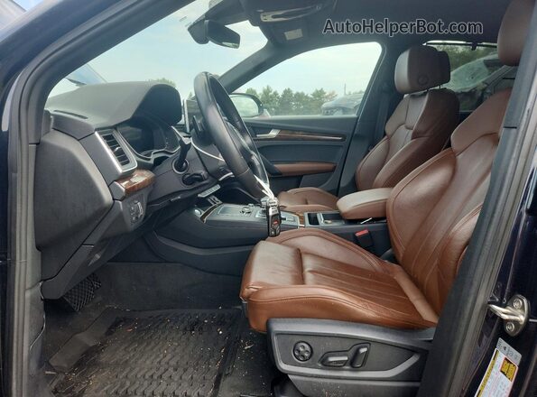WA1BNAFY8J2133635 2018 AUDI Q5 Blue Widok deski rozdzielczej