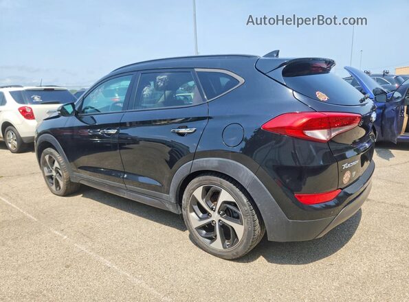 KM8J33A23GU129541 2016 HYUNDAI TUCSON Black უკანა მარჯვენა