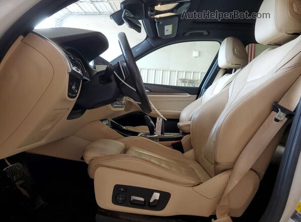5UXTR7C54KLE98449 2019 BMW X3 White Dashboard view