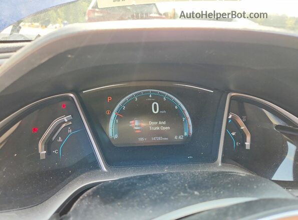 19XFC1F96GE002298 2016 HONDA CIVIC Blue უკანა სავარძლების ხედი