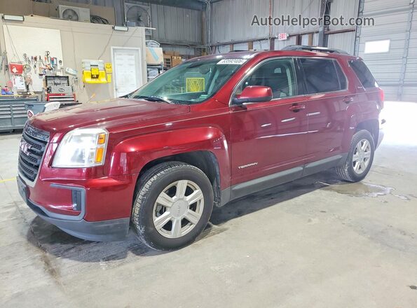 2GKALMEK8G6176572 2016 GMC TERRAIN Red Rear left