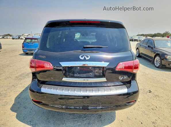 JN8AZ2NF4G9612621 2016 INFINITI QX80 Черный Вид салона спереди